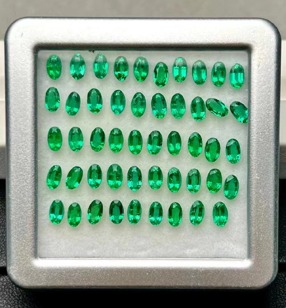 天然优质祖母绿裸石配石3*5mm